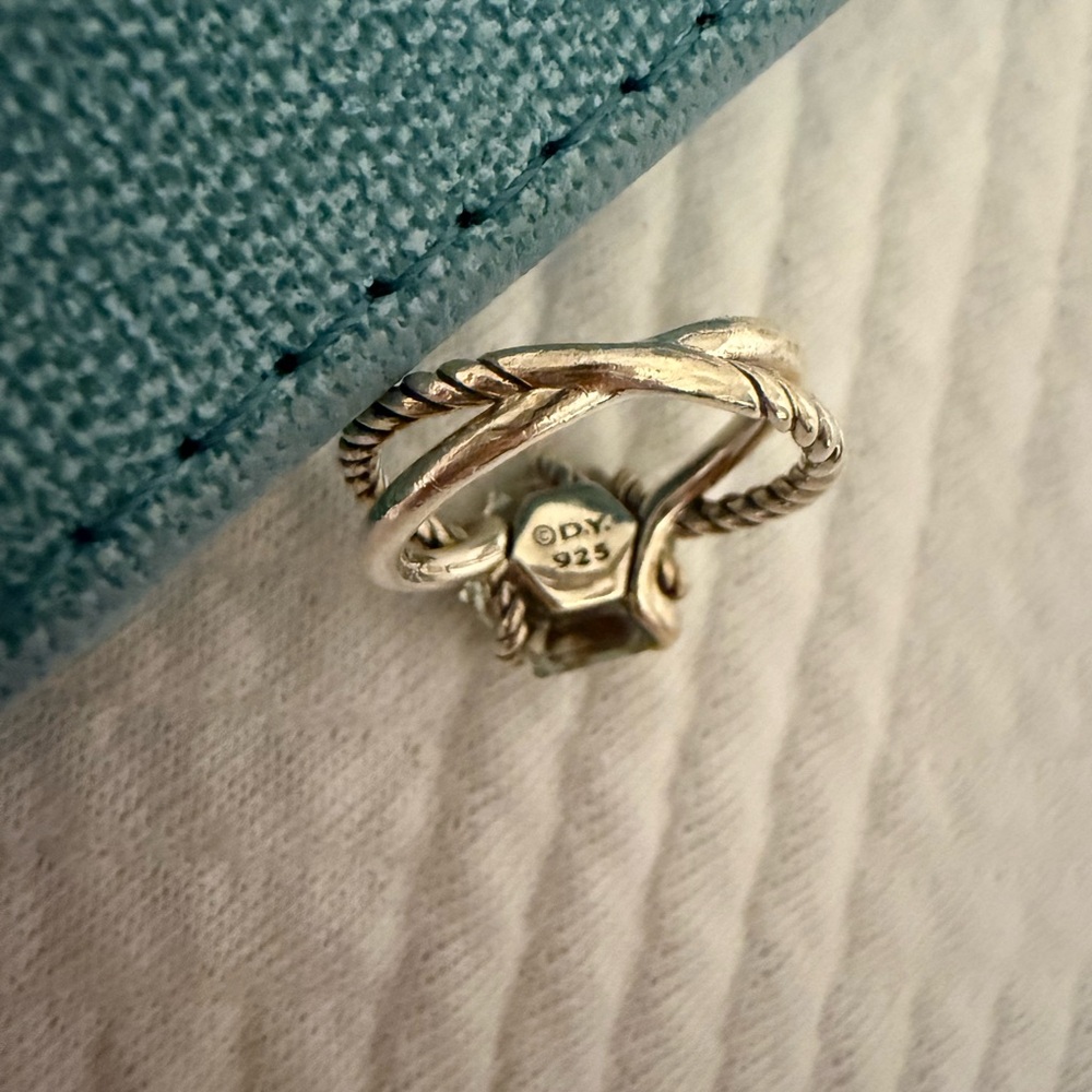 David Yurman CABLE WRAP RING in green amethyst (prasiolite) size 6 - Picture 9 of 9